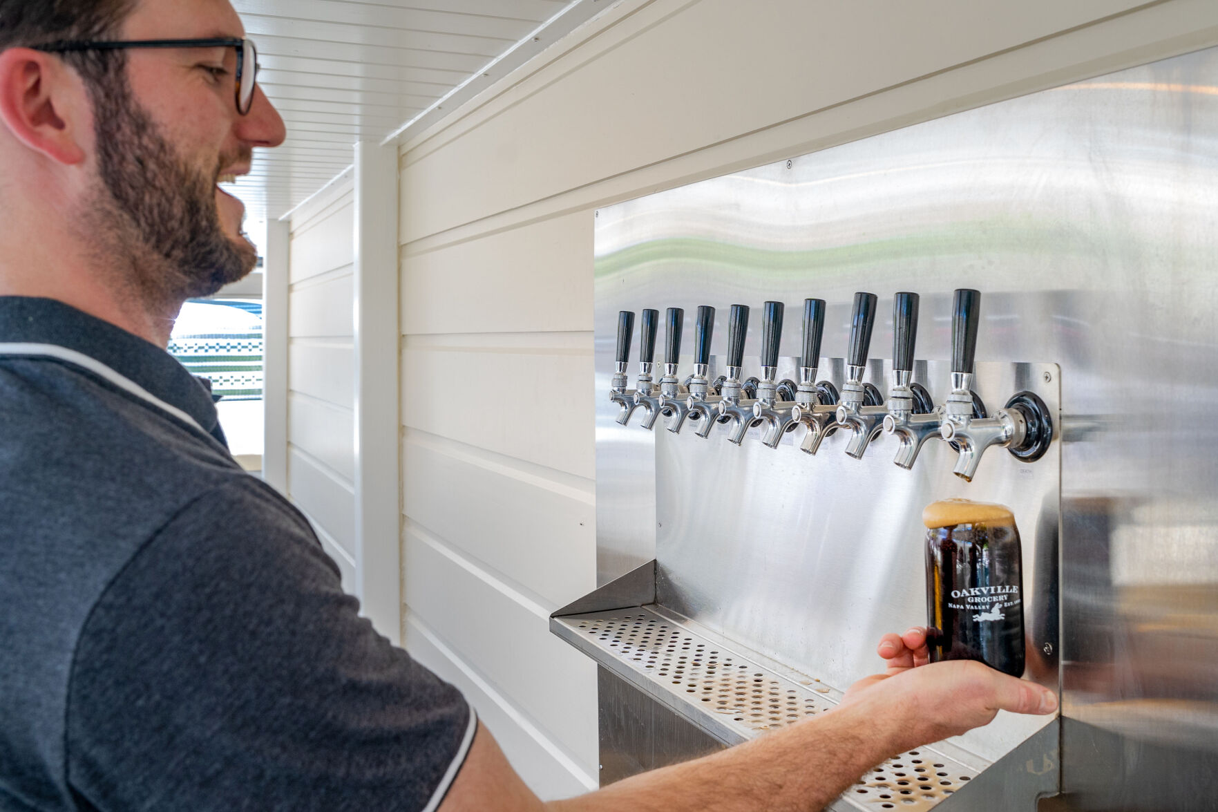 Beer on tap